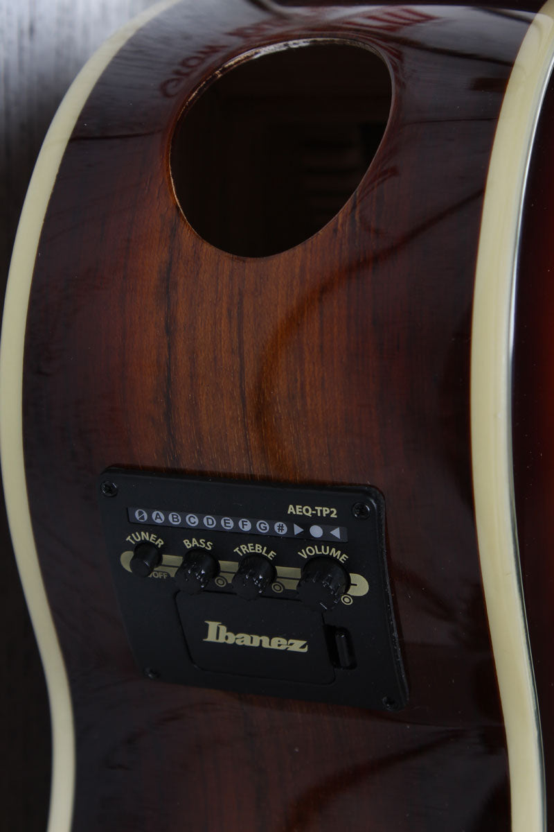 Ibanez AE160 Acoustic Electric Guitar Solid Spruce Top Vintage Mahogany Sunburst