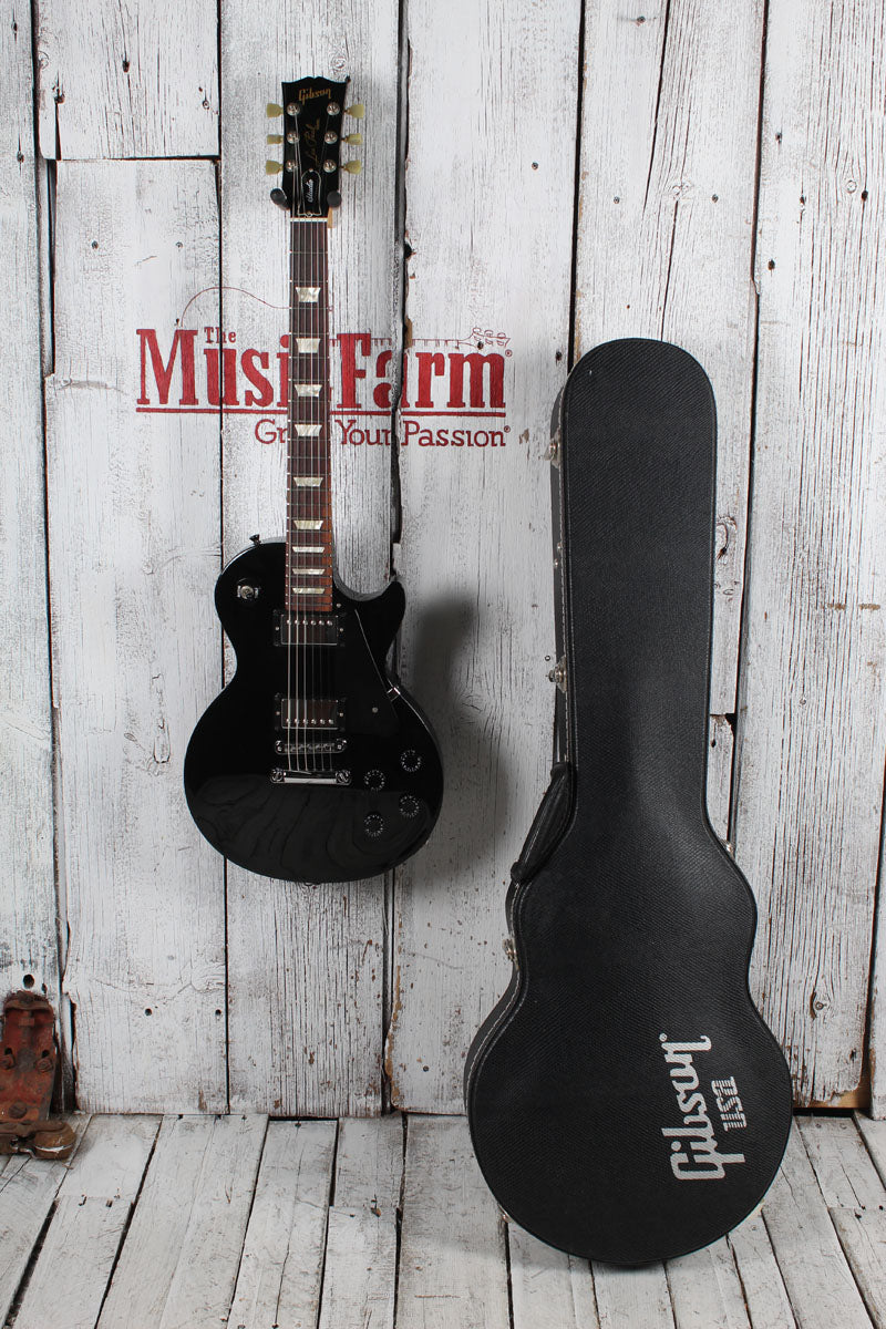 Gibson 2008 Les Paul Studio Electric Guitar Ebony Finish with Hardshell Case