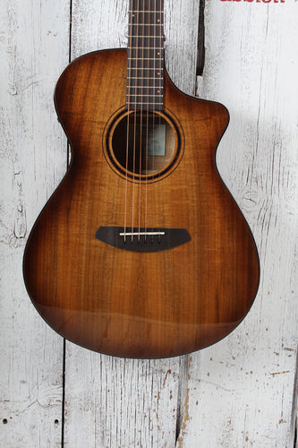 Breedlove Exotic S Concert Amber CE Acoustic Electric Guitar Amber Burst