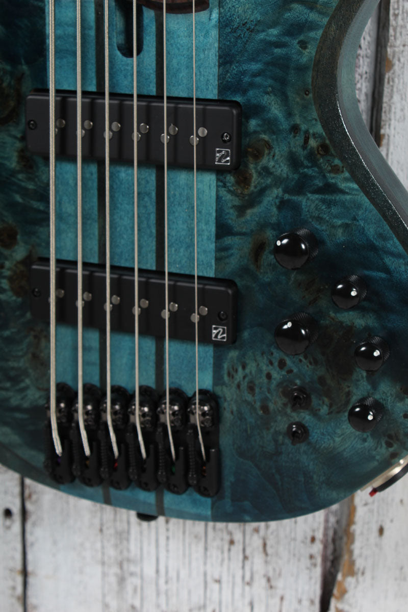 Ibanez BTB946 Bass 6 String Electric Bass Guitar Cosmic Blue Low Gloss