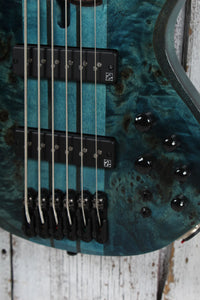 Ibanez BTB946 Bass 6 String Electric Bass Guitar Cosmic Blue Low Gloss