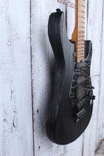 Load image into Gallery viewer, ESP LTD SN-1000 FR Solid Body Electric Guitar Swamp Ash Body Black Blast Finish