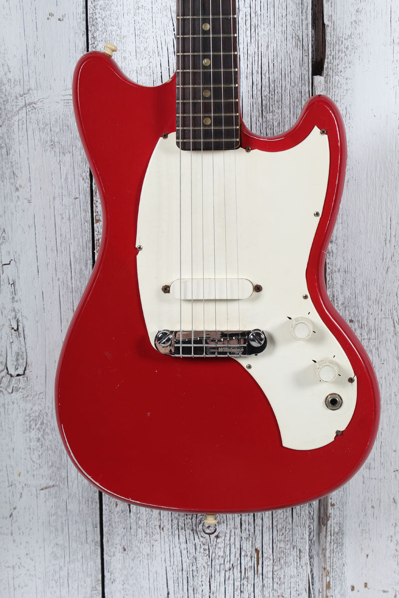 Kalamazoo Vintage 1960s KG-1 Electric Guitar Fire Red Made in the USA