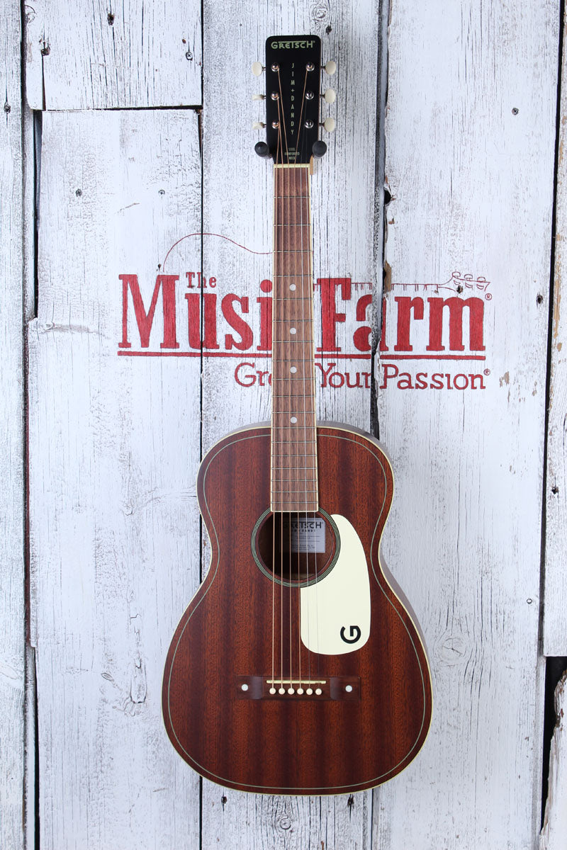 Jim Dandy Parlor Acoustic Guitar 24 Inch Scale Frontier Stain Finish