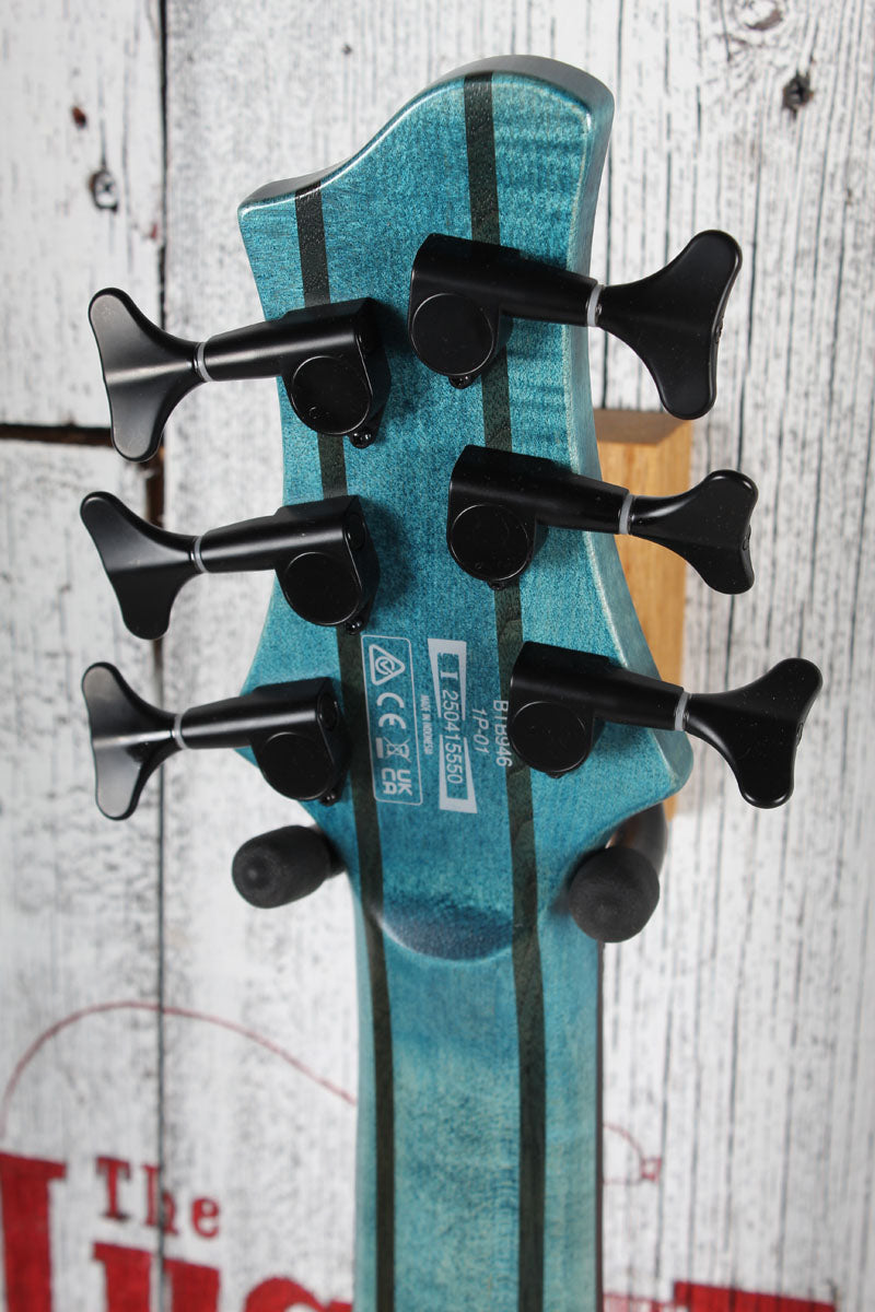 Ibanez BTB946 Bass 6 String Electric Bass Guitar Cosmic Blue Low Gloss