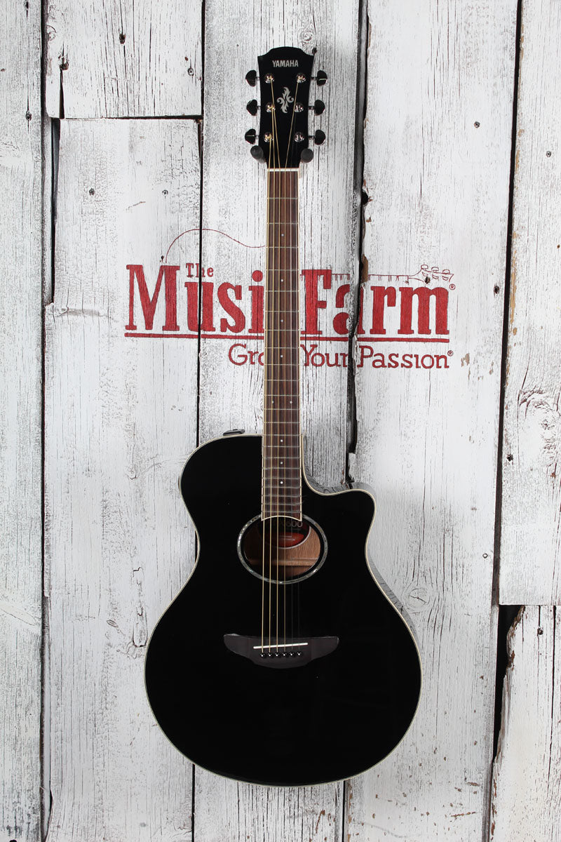 Yamaha APX Series APX600 Thinline Cutaway Acoustic Electric Guitar Black Finish