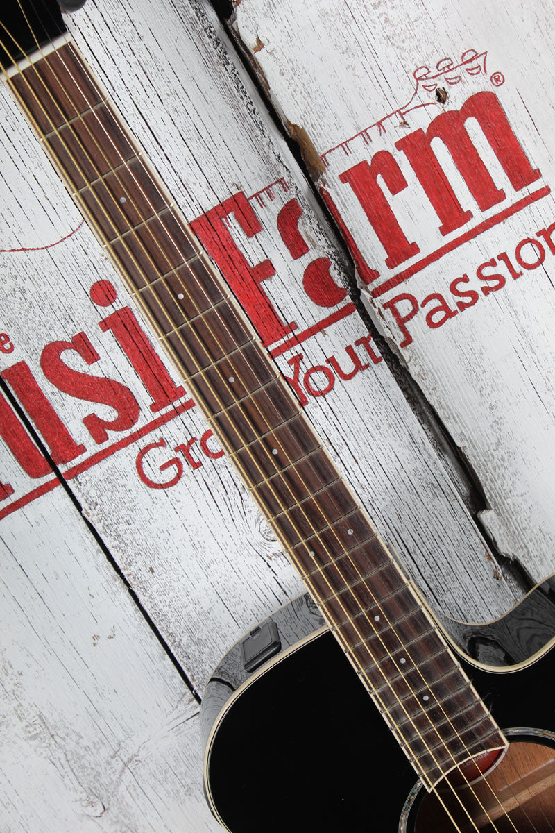 Yamaha APX Series APX600 Thinline Cutaway Acoustic Electric Guitar Black Finish