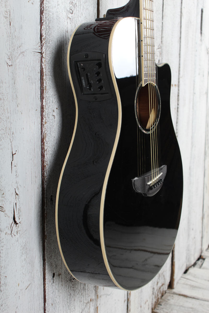 Yamaha APX Series APX600 Thinline Cutaway Acoustic Electric Guitar Black Finish