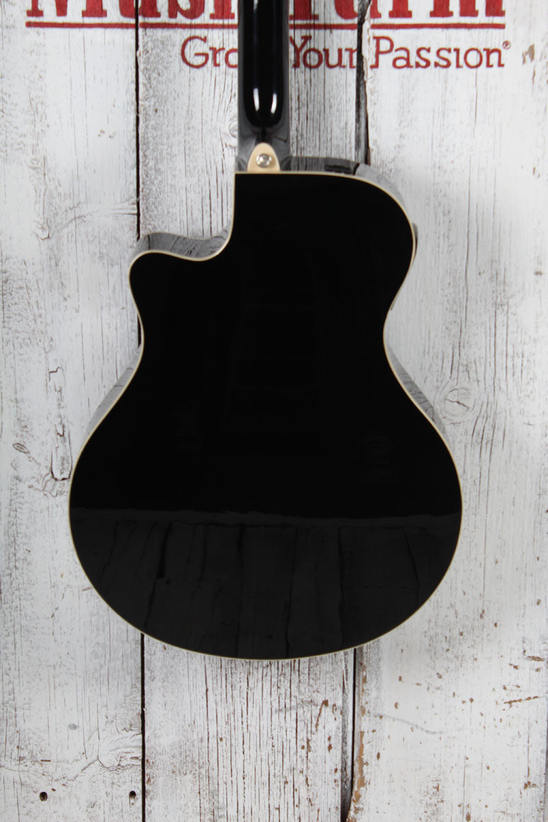 Yamaha APX Series APX600 Thinline Cutaway Acoustic Electric Guitar Black Finish