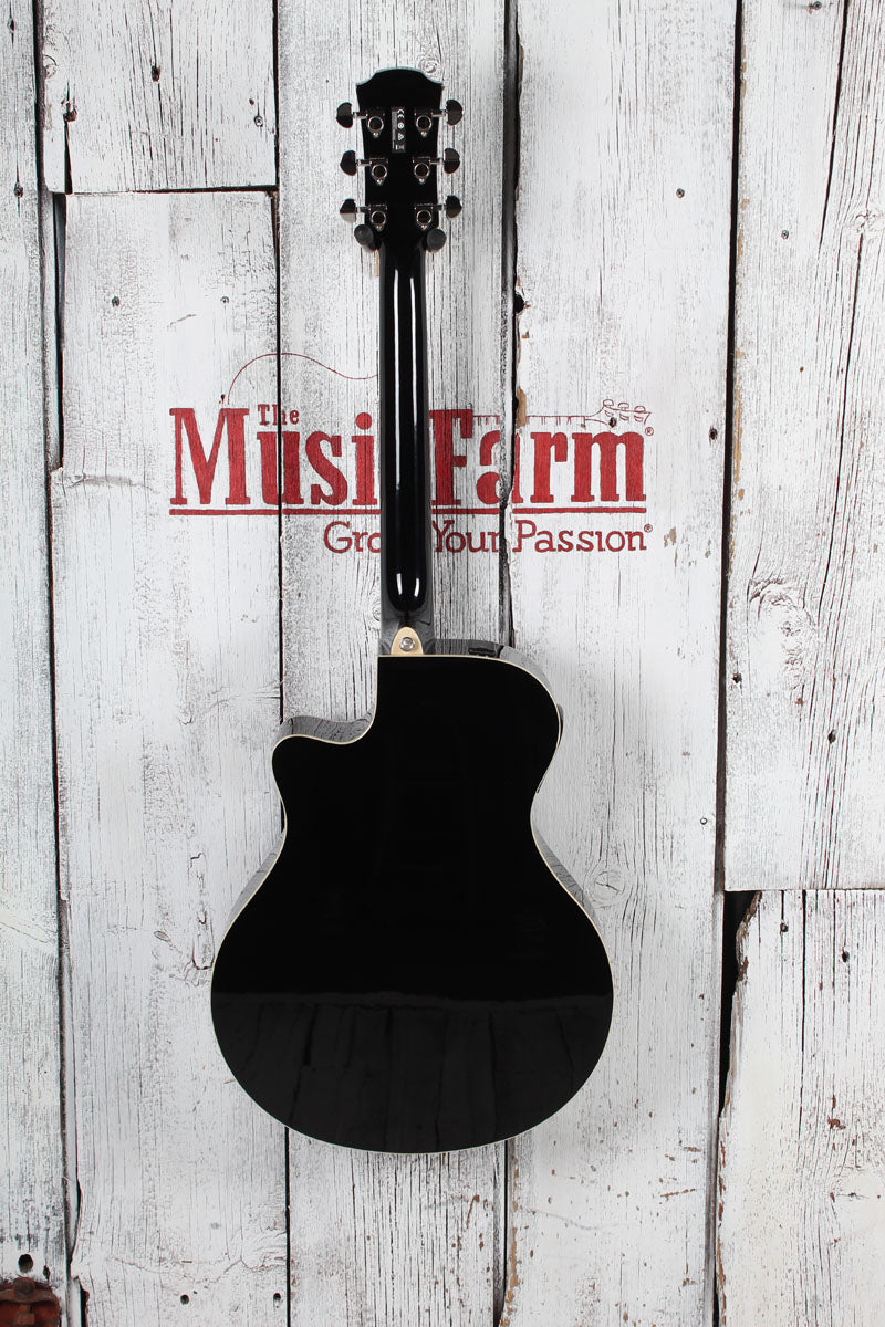 Yamaha APX Series APX600 Thinline Cutaway Acoustic Electric Guitar Black Finish