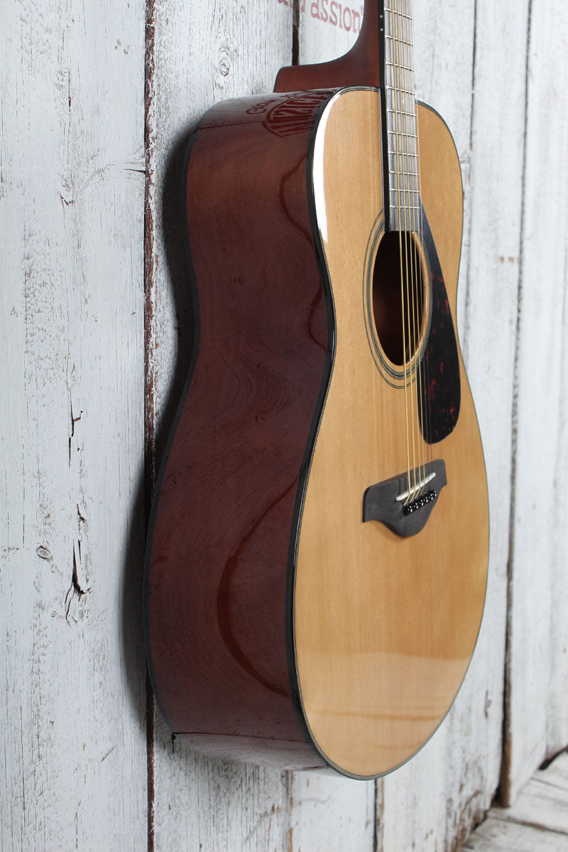 Yamaha FS800J Concert Body Acoustic Guitar Solid Spruce Top Natural Finish