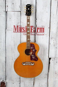 Epiphone J-200 Super Jumbo Acoustic Electric Guitar Aged Antique Natural Gloss