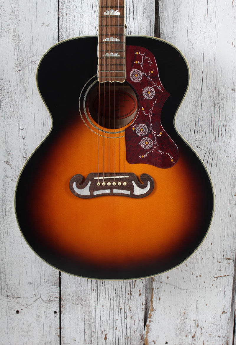 Epiphone J-200 Super Jumbo Acoustic Electric Guitar Aged Vintage Sunburst Gloss