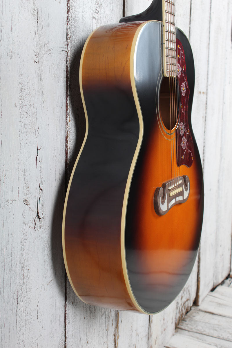 Epiphone J-200 Super Jumbo Acoustic Electric Guitar Aged Vintage Sunburst Gloss
