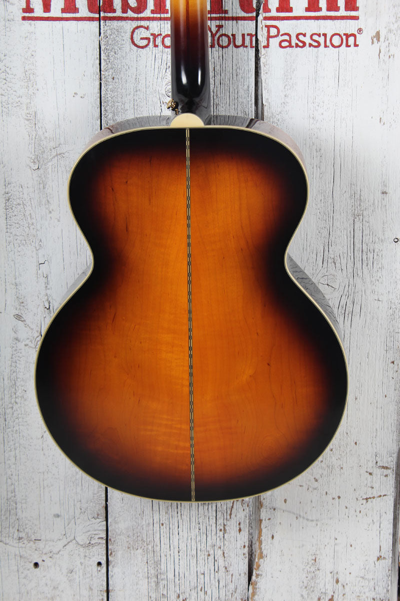 Epiphone J-200 Super Jumbo Acoustic Electric Guitar Aged Vintage Sunburst Gloss