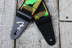 Fender Neon Monogrammed Strap 2 Inch Guitar Strap Green and Orange