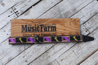 Fender Neon Monogrammed Strap 2 Inch Guitar Strap Purple and Yellow