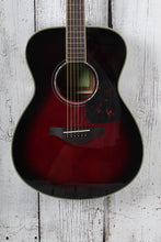 Load image into Gallery viewer, Yamaha FS830 DSR Concert Body Acoustic Guitar Solid Spruce Top Dusk Sun Red