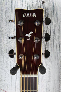 Yamaha FS830 DSR Concert Body Acoustic Guitar Solid Spruce Top Dusk Sun Red