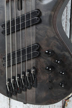 Ibanez BTB806MS Multi Scale 6 String Electric Bass Guitar Trans Gray Flat w Case