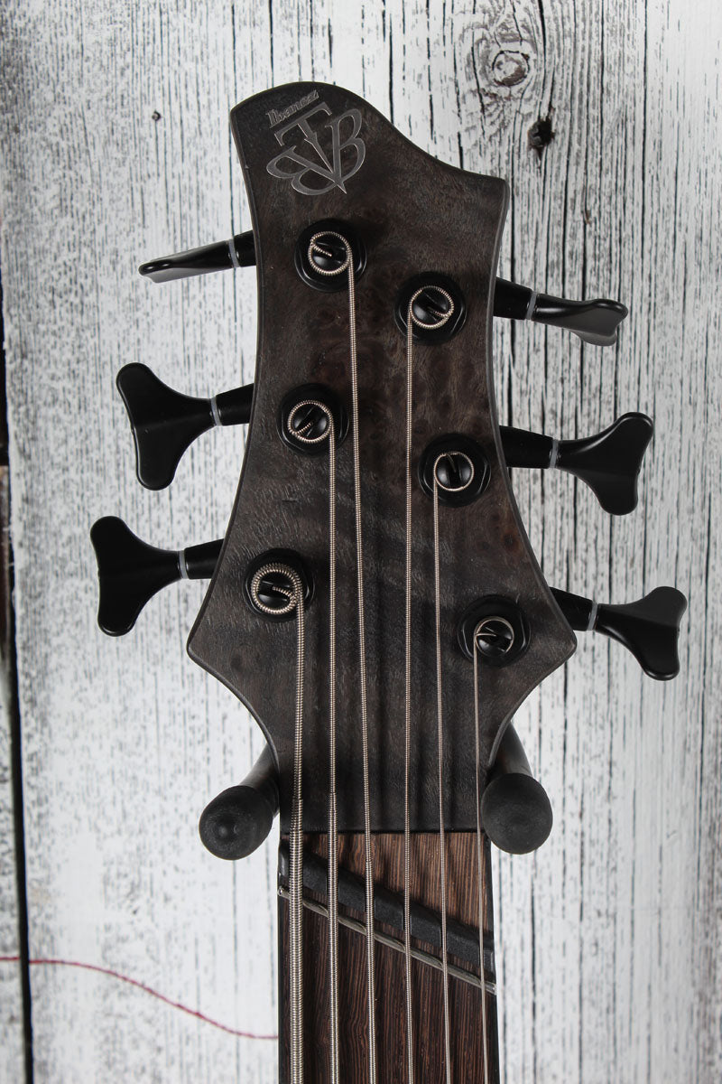 Ibanez BTB806MS Multi Scale 6 String Electric Bass Guitar Trans Gray Flat w Case