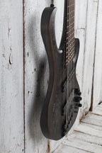 Ibanez BTB806MS Multi Scale 6 String Electric Bass Guitar Trans Gray Flat w Case