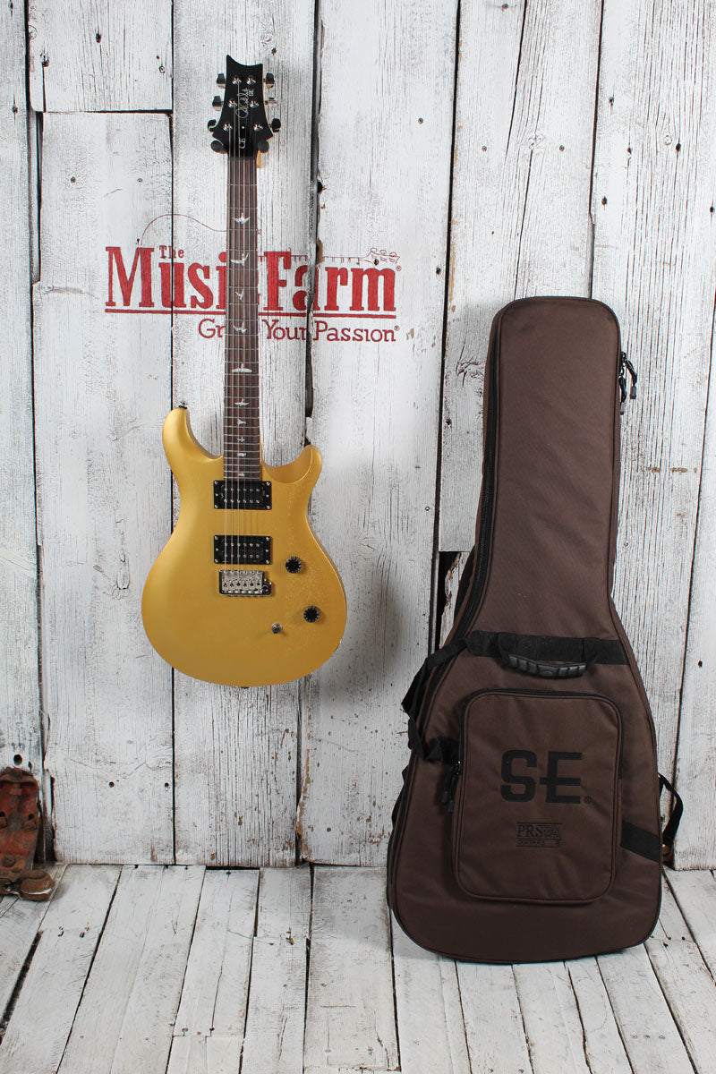 PRS SE CE 24 Standard Satin Electric Guitar Gold Metallic Satin with Gig Bag