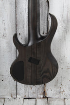 Ibanez BTB806MS Multi Scale 6 String Electric Bass Guitar Trans Gray Flat w Case