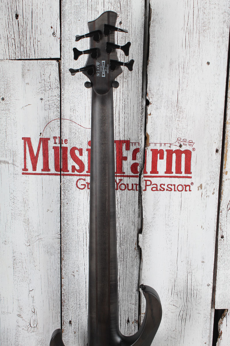 Ibanez BTB806MS Multi Scale 6 String Electric Bass Guitar Trans Gray Flat w Case