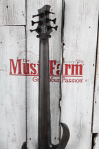 Ibanez BTB806MS Multi Scale 6 String Electric Bass Guitar Trans Gray Flat w Case