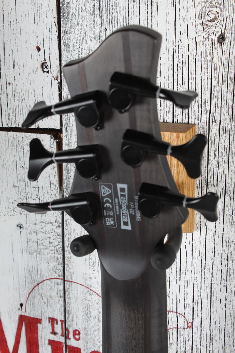 Ibanez BTB806MS Multi Scale 6 String Electric Bass Guitar Trans Gray Flat w Case