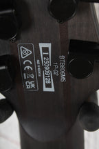 Ibanez BTB806MS Multi Scale 6 String Electric Bass Guitar Trans Gray Flat w Case