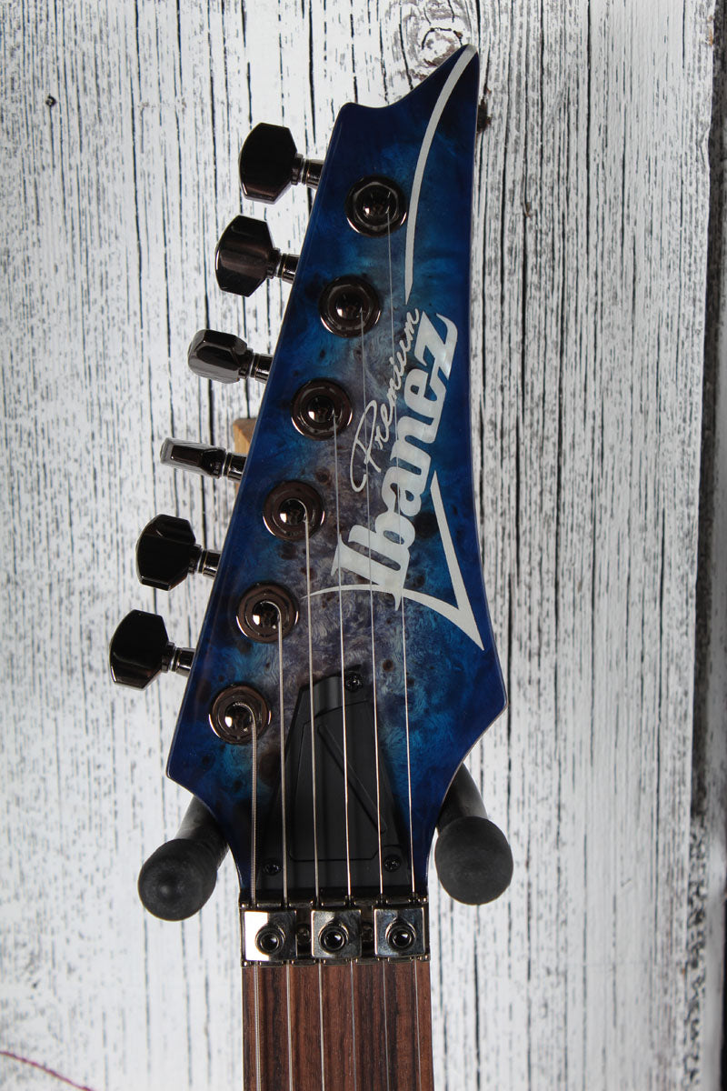 Ibanez S Premium S1070PBZ Electric Guitar Cerulean Blue Burst with Gig Bag