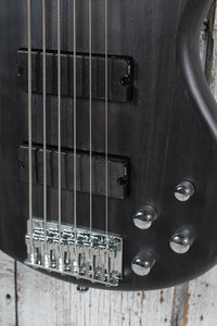 Ibanez Gio SR206 Bass 6 String Electric Bass Guitar Transparent Gray Flat