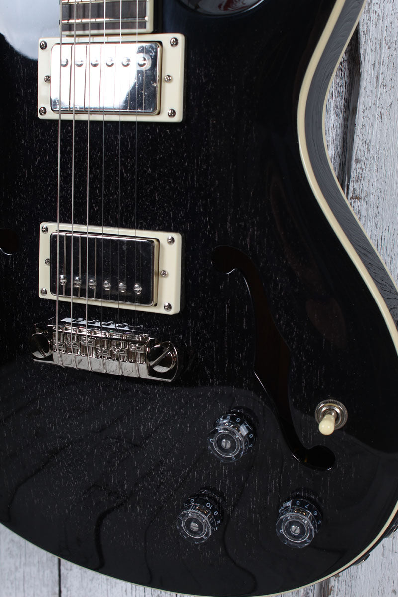 PRS SE Hollowbody Standard Piezo Electric Guitar Dog Hair Smokeburst with Case
