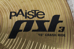 Paiste PST3 Crash Ride Cymbal 18 Inch Crash Ride Drum Cymbal