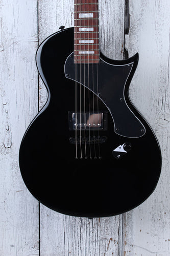ESP LTD EC-201 FT Flat Top Solid Body Electric Guitar Black Finish