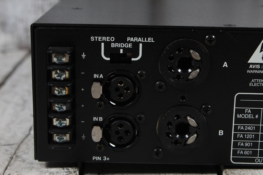 Crest Audio Vintage FA901 Power Amplifier 2 Channel Professional Power Amp