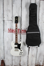 Epiphone 2019 SG G-400 PRO Electric Guitar Alpine White Finish with Gig Bag
