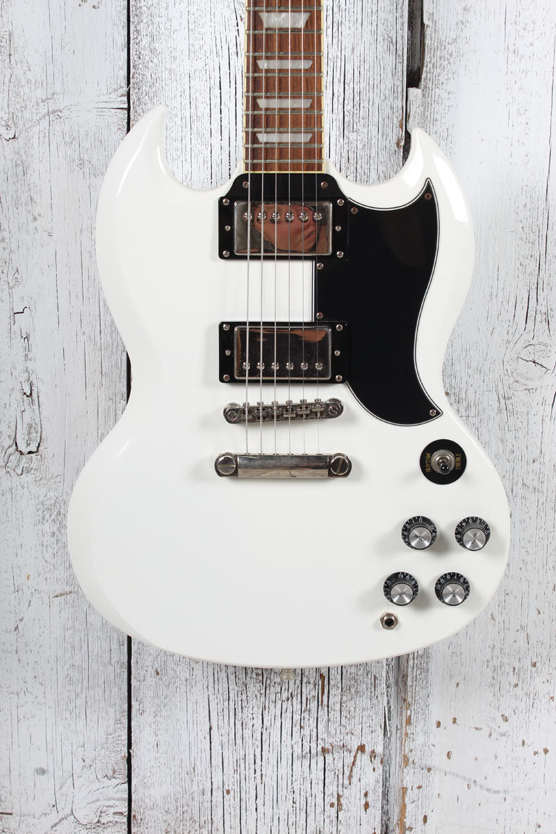 Epiphone 2019 SG G-400 PRO Electric Guitar Alpine White Finish with Gig Bag
