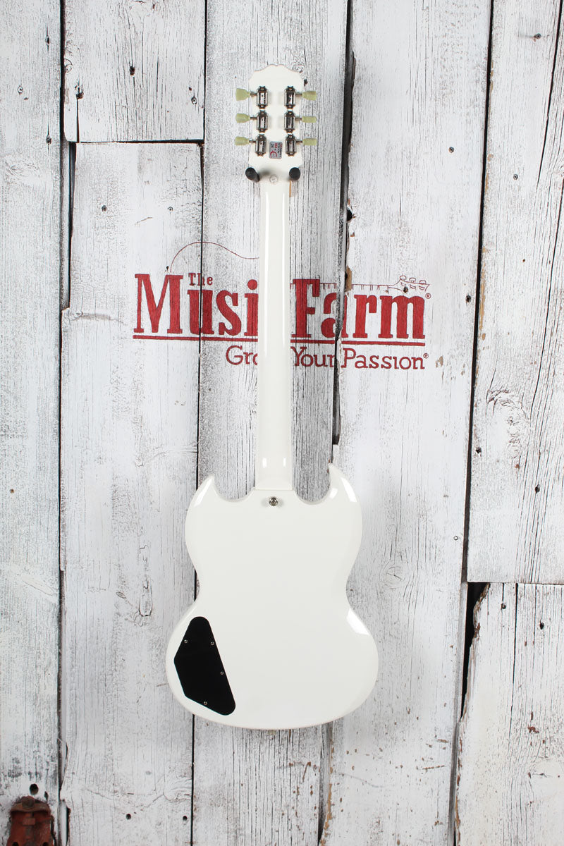 Epiphone 2019 SG G-400 PRO Electric Guitar Alpine White Finish with Gig Bag