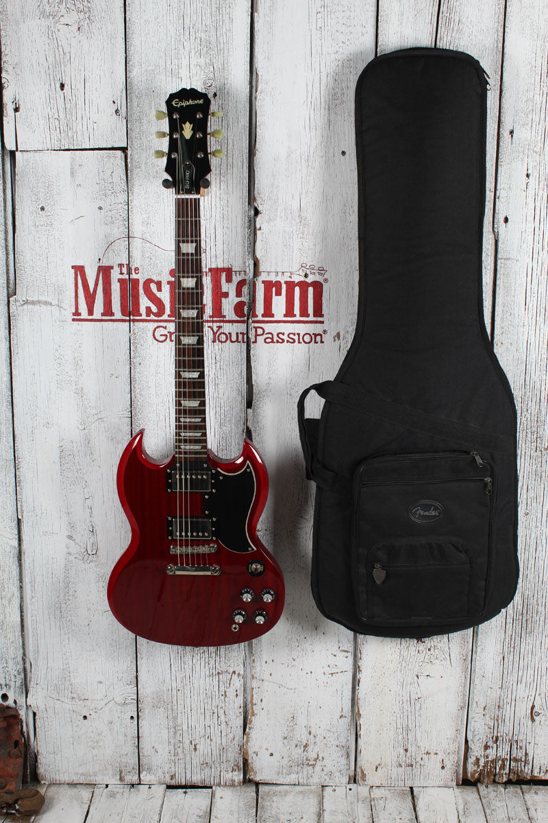 Epiphone 2015 SG G-400 PRO Electric Guitar Cherry Finish with Gig Bag