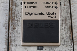 Boss AW-3 Dynamic Wah Effects Pedal for Electric and Bass Guitar