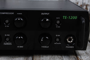 Trace Elliot TE-1200 Head Electric Bass Guitar Amp Head w Footswitch and Gig Bag