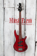 Load image into Gallery viewer, Ibanez MiKro GSRM20 4 String Electric Bass Guitar Transparent Red with Gig Bag