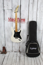 Epiphone S-310 Solid Body Electric Guitar White Finish with Gig Bag