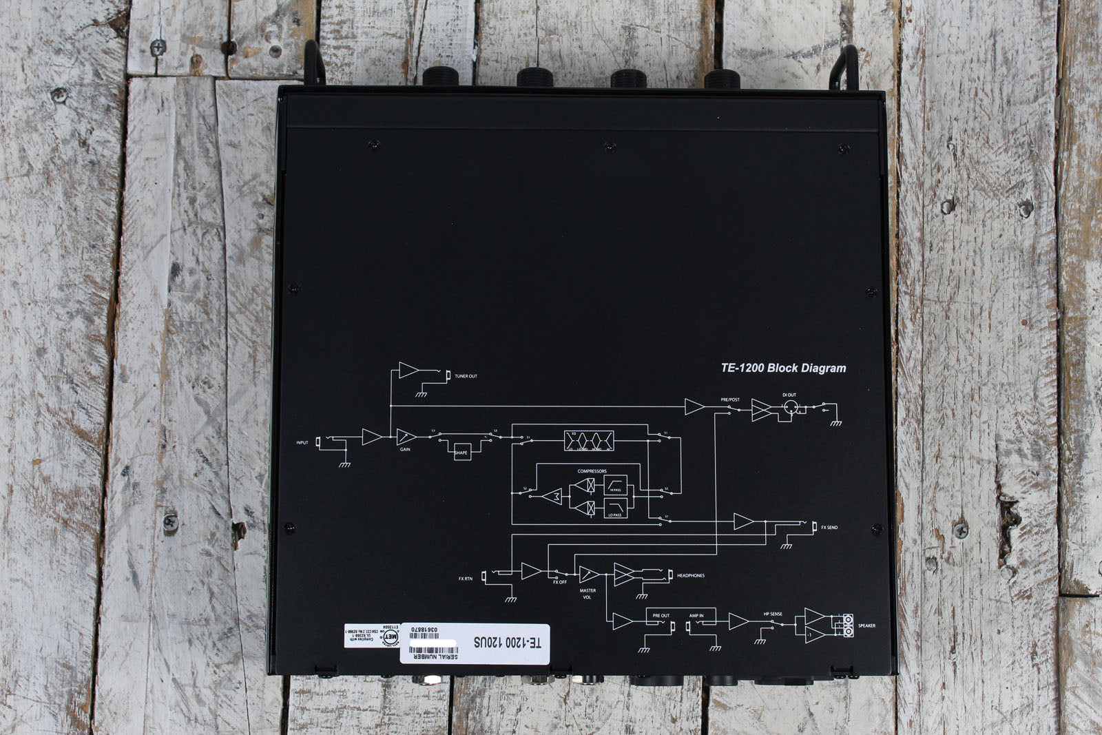 Trace Elliot TE-1200 Head Electric Bass Guitar Amp Head w Footswitch and Gig Bag