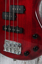 Load image into Gallery viewer, Ibanez MiKro GSRM20 4 String Electric Bass Guitar Transparent Red with Gig Bag
