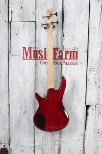 Ibanez MiKro GSRM20 4 String Electric Bass Guitar Transparent Red with Gig Bag