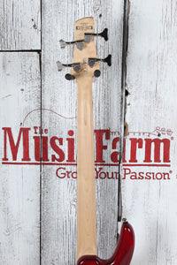 Ibanez MiKro GSRM20 4 String Electric Bass Guitar Transparent Red with Gig Bag